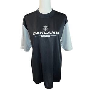 Oakland Raiders Black and Gray T-Shirt football sportswear tailgating NFL